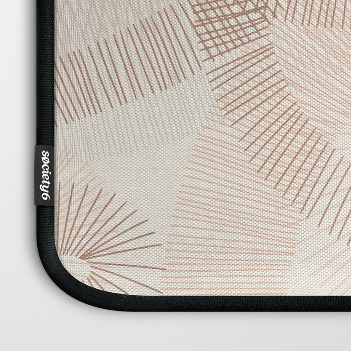 calming essentials Curved Lines  sand Laptop Sleeve Gallery Image 3