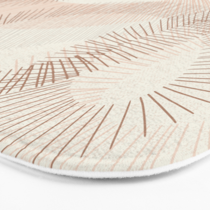 calming essentials Curved Lines  sand Bath Mat Gallery Image 3
