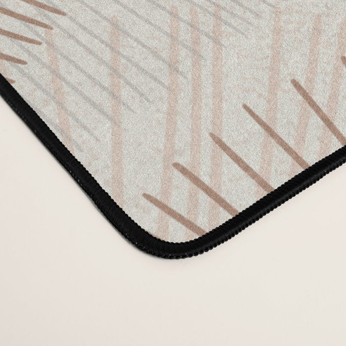 calming essentials Curved Lines  sand Desk Mat Gallery Image 4