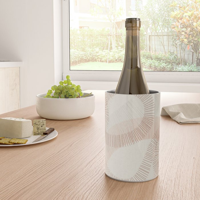 calming essentials Curved Lines  sand Wine Chiller Gallery Image 4