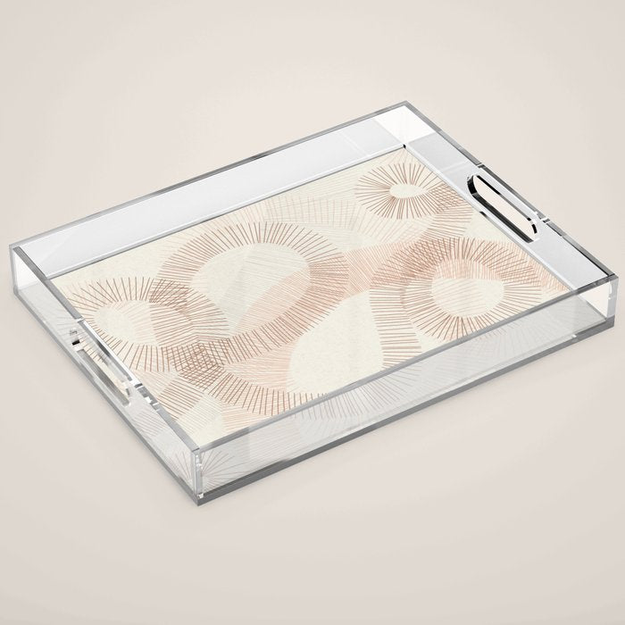 calming essentials Curved Lines  sand Acrylic Tray Gallery Image 1