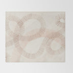 calming essentials Curved Lines  sand Throw Blanket Gallery Image 2