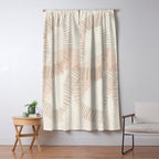 calming essentials Curved Lines  sand Window Curtain Gallery Image 5