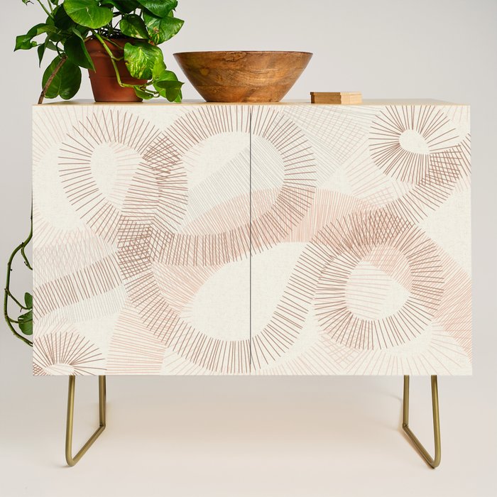 calming essentials Curved Lines  sand Credenza Gallery Image 1