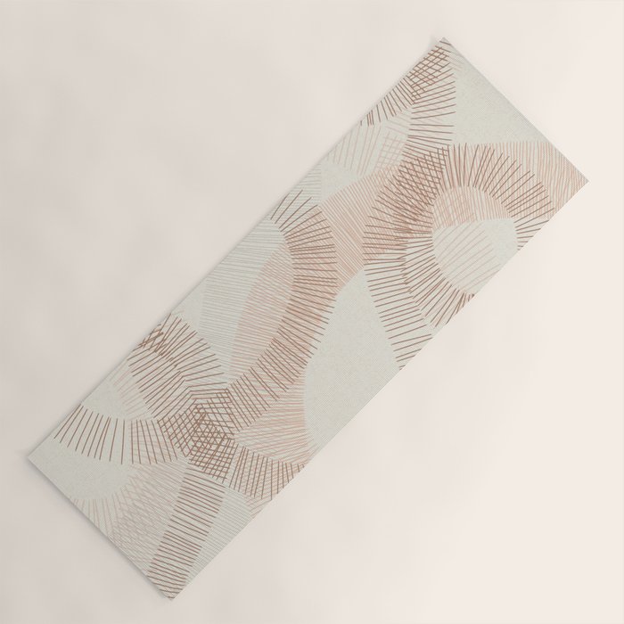 calming essentials Curved Lines  sand Yoga Mat Gallery Image 1