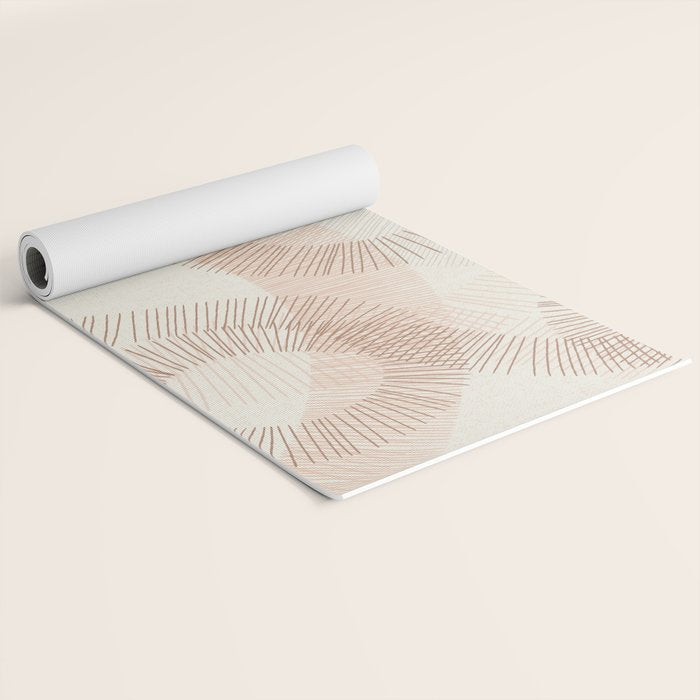 calming essentials Curved Lines  sand Yoga Mat Gallery Image 2