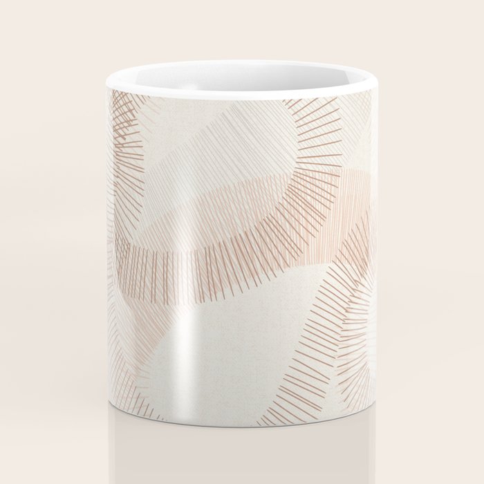 calming essentials Curved Lines  sand Coffee Mug Gallery Image 4