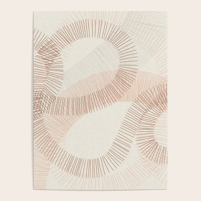 calming essentials Curved Lines  sand Poster Gallery Image 4