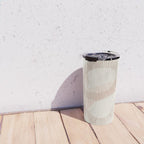 calming essentials Curved Lines  sand Travel Mug Gallery Image 4