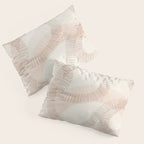 calming essentials Curved Lines  sand Pillow Sham Gallery Image 3