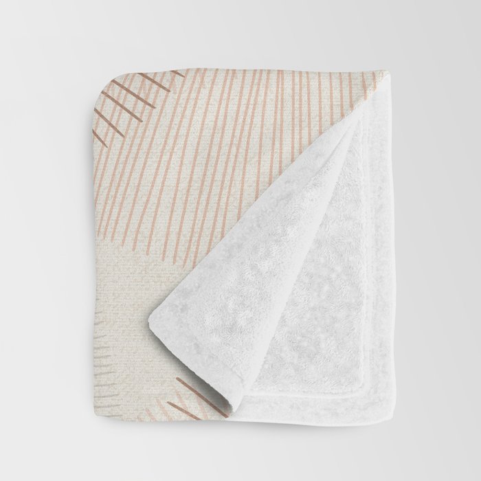 calming essentials Curved Lines  sand Throw Blanket Gallery Image 3