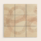 calming essentials Curved Lines  sand Wood Wall Art Gallery Image 1