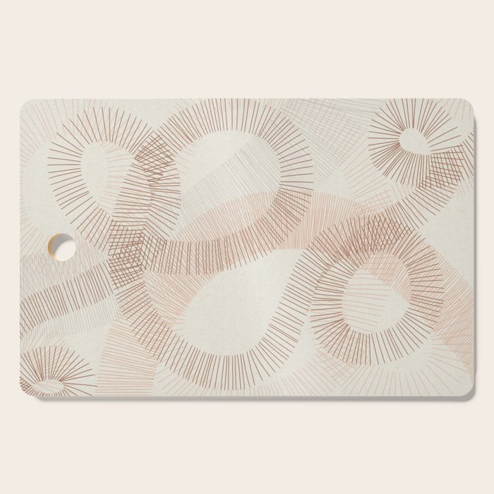 calming essentials Curved Lines  sand Cutting Board Gallery Image 1