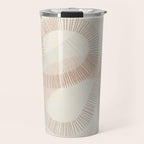 calming essentials Curved Lines  sand Travel Mug Gallery Image 1