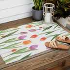 Tulips Outdoor Rug Gallery Image 2