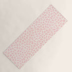 Modern ivory blush pink girly cheetah animal print pattern Yoga Mat Gallery Image 1