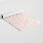 Modern ivory blush pink girly cheetah animal print pattern Yoga Mat Gallery Image 2