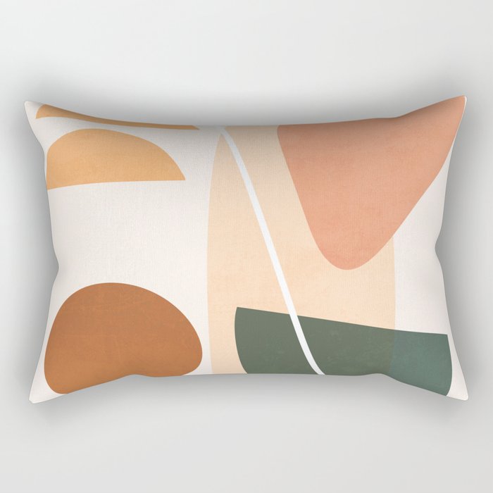 Minimal Abstract Shapes 14 Rectangular Pillow Gallery Image 2
