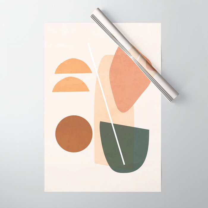 Minimal Abstract Shapes 14 Wrapping Paper Gallery Image 1