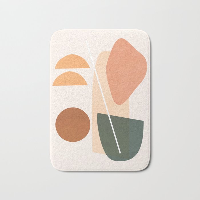 Minimal Abstract Shapes 14 Bath Mat Gallery Image 1