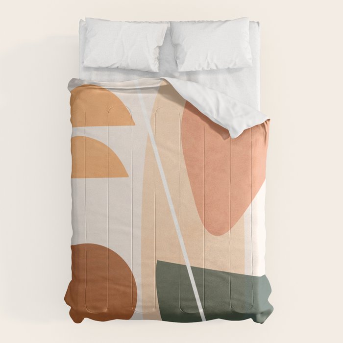 Minimal Abstract Shapes 14 Comforter Gallery Image 6