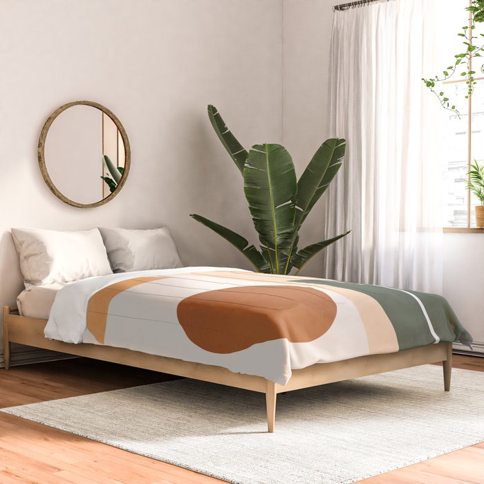 Minimal Abstract Shapes 14 Comforter Gallery Image 2