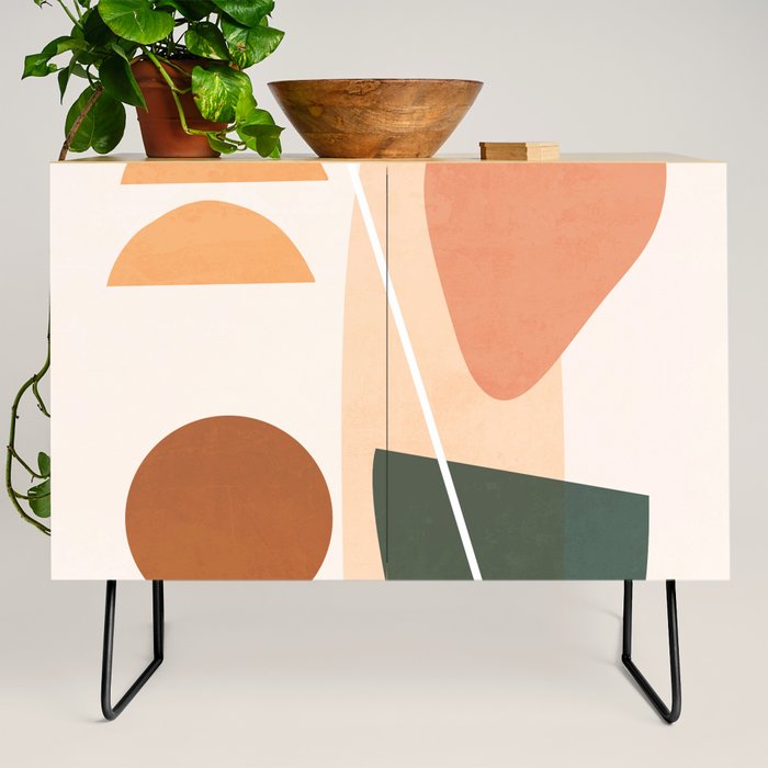Minimal Abstract Shapes 14 Credenza Gallery Image 2