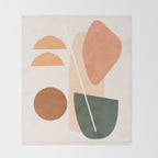 Minimal Abstract Shapes 14 Throw Blanket Gallery Image 2