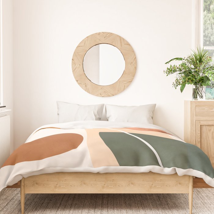 Minimal Abstract Shapes 14 Duvet Cover Gallery Image 3