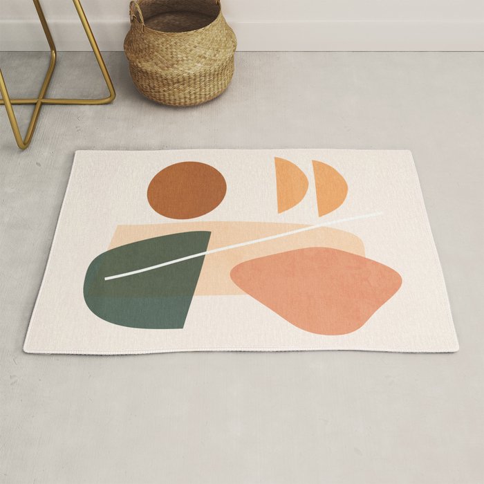 Minimal Abstract Shapes 14 Rug Gallery Image 1