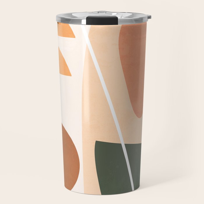 Minimal Abstract Shapes 14 Travel Mug Gallery Image 1