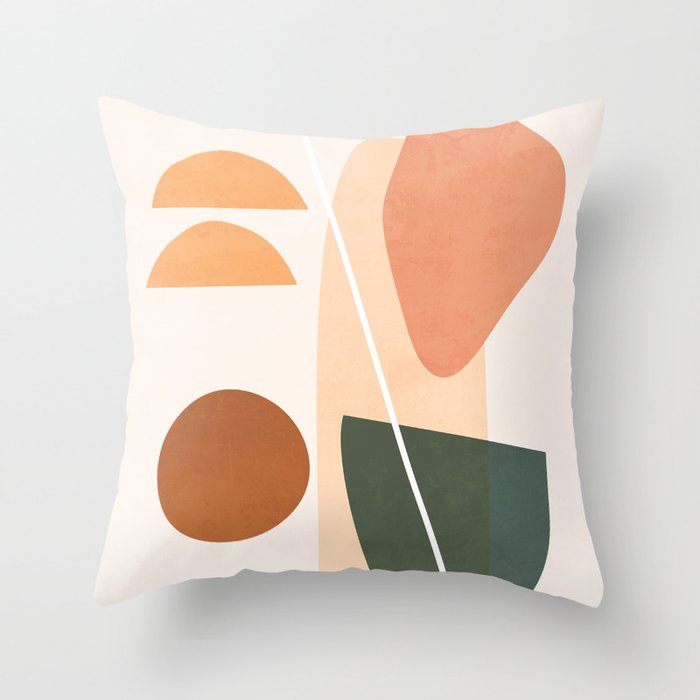Minimal Abstract Shapes 14 Throw Pillow Gallery Image 6