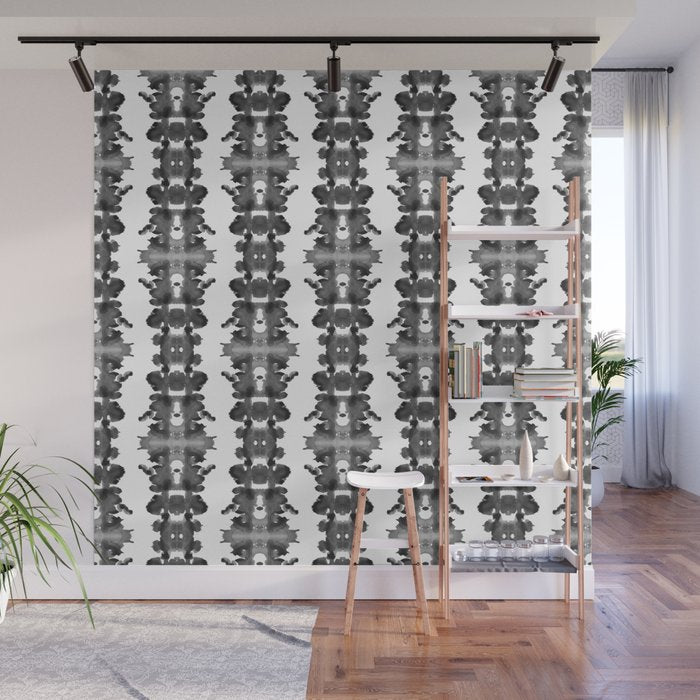Black Ink Blots Wall Mural Gallery Image 1