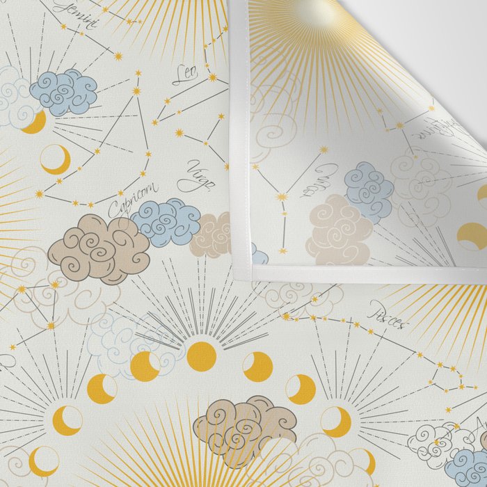 Feel the Cosmic Zodiac signs Wall Tapestry Gallery Image 3