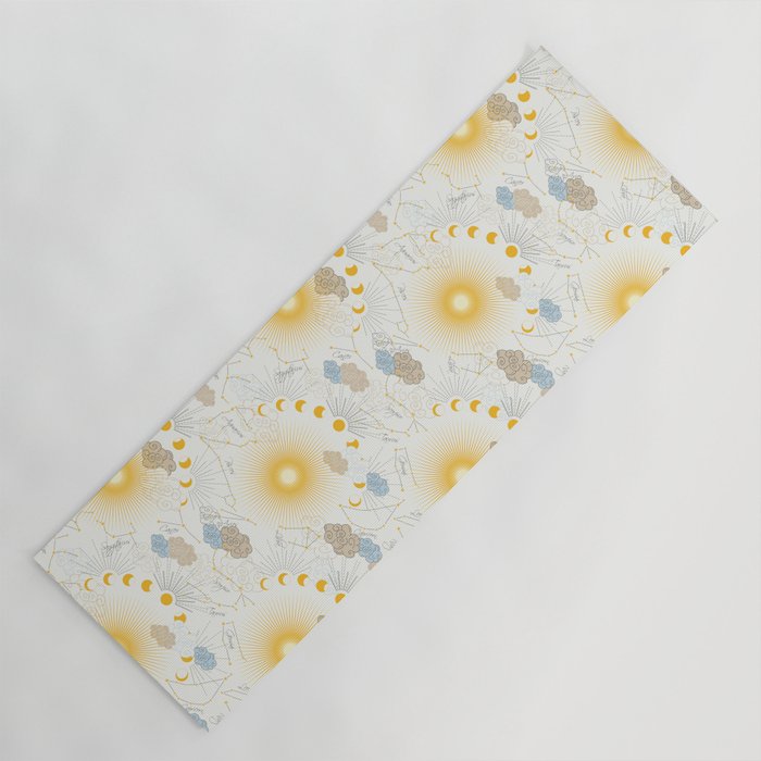 Feel the Cosmic Zodiac signs Yoga Mat Gallery Image 1