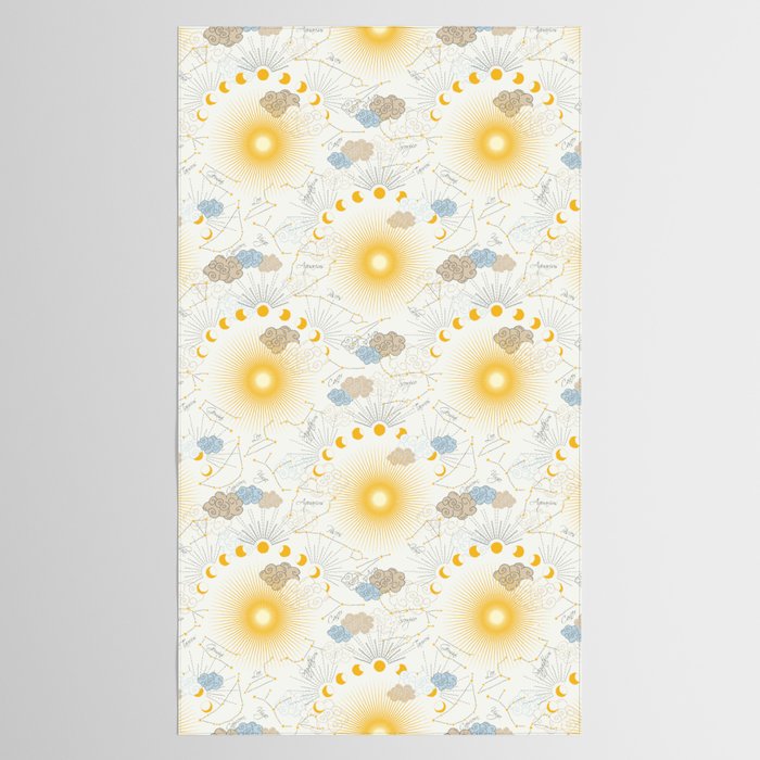 Feel the Cosmic Zodiac signs Tablecloth Gallery Image 2