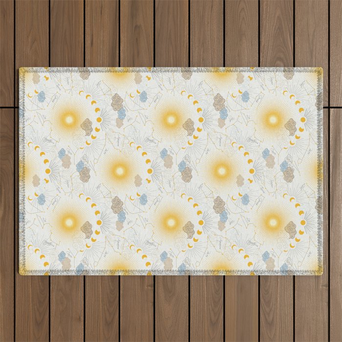 Feel the Cosmic Zodiac signs Outdoor Rug Gallery Image 1
