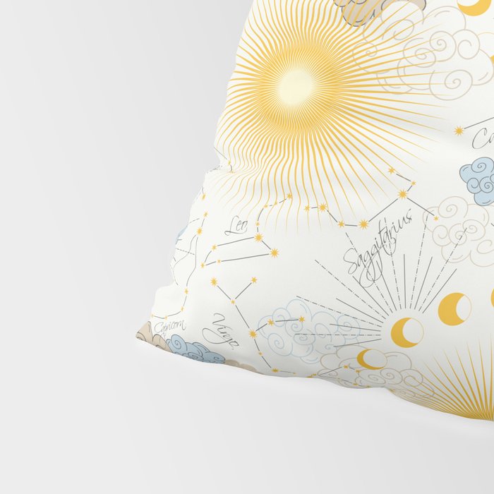 Feel the Cosmic Zodiac signs Pillow Sham Gallery Image 4