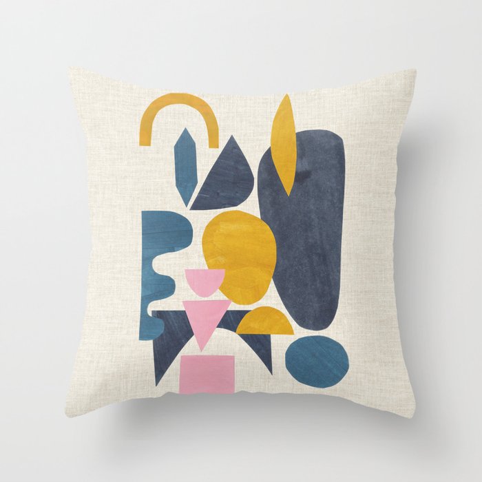 Sunny Blues Throw Pillow Gallery Image 6