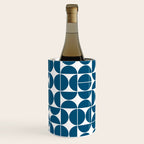 Mid Century Modern Geometric 04 Blue Wine Chiller Gallery Image 3