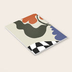 Bold retro flower with check  Notebook Gallery Image 3