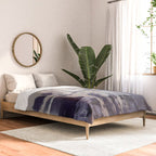 Moody Lilac Abstract  Purple and Beige Modern Painting Comforter Gallery Image 2