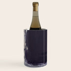 Moody Lilac Abstract  Purple and Beige Modern Painting Wine Chiller Gallery Image 3
