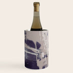 Moody Lilac Abstract  Purple and Beige Modern Painting Wine Chiller Gallery Image 2