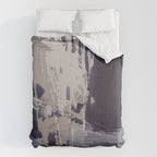 Moody Lilac Abstract  Purple and Beige Modern Painting Comforter Gallery Image 6