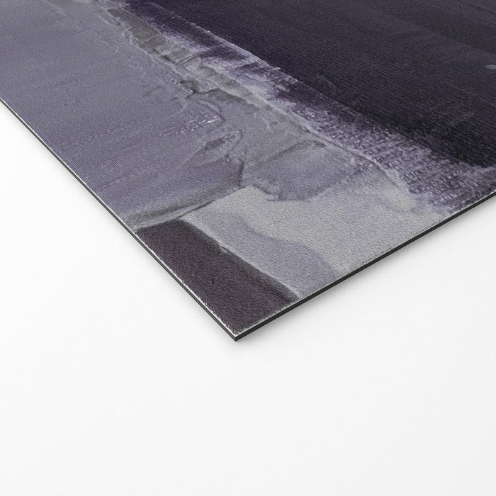 Moody Lilac Abstract  Purple and Beige Modern Painting Welcome Mat Gallery Image 2