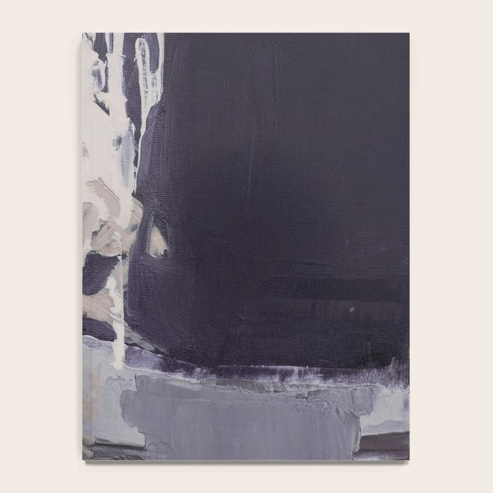 Moody Lilac Abstract  Purple and Beige Modern Painting Notebook Gallery Image 4