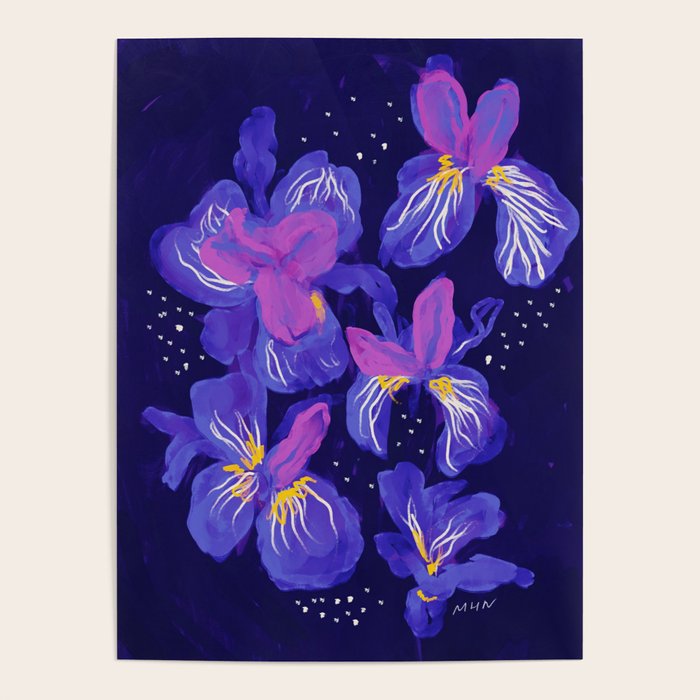 Under The Neon Floral Poster Gallery Image 1