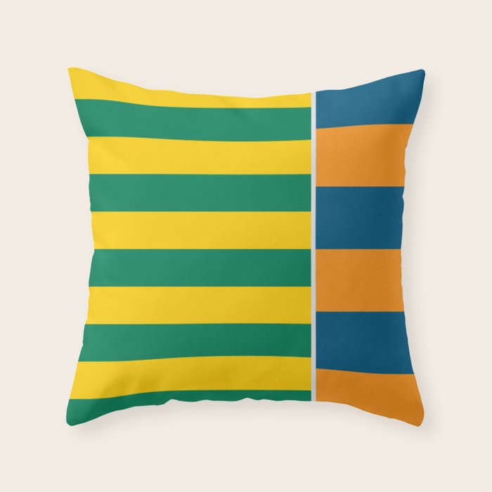 1970s Retro Stripes Throw Pillow Gallery Image 6