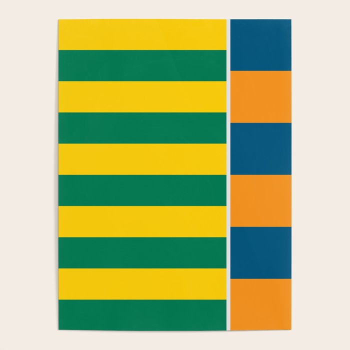 1970s Retro Stripes Poster Gallery Image 1